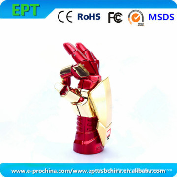 Hot Sale Iron Man Shape Mémoire Flash Disk USB Drive (EM010)